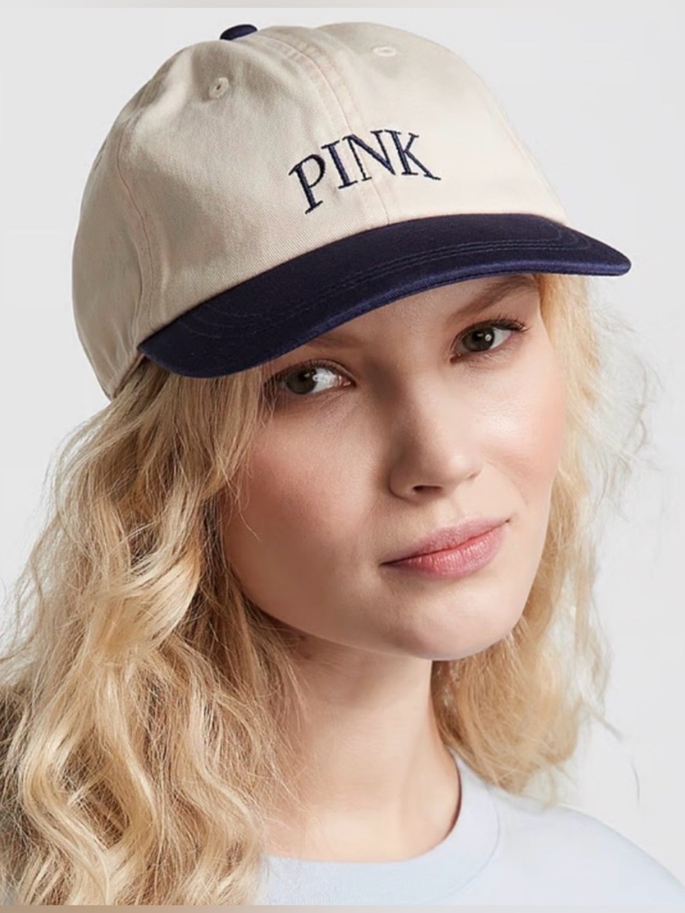 Victoria’s Secret PINK Women Baseball Sport Hat Cap Adjustable Navy Blue OS New